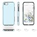 TEAM LUXURY Case for iPhone se (2022/2020), iPhone 8, iPhone 7 case - Shockproof Slim Protective Cover Compatible with Wireless Charging - (Sky Blue)