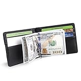 Bestkee Leather Rfid Blocking Slim Wallets Mens - Bifold Wallet Card Case Passport Holder