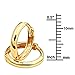 14k Yellow Gold 2mm Thickness Hoop Huggie Earrings - 3 Different Size Available