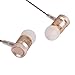 BBS-WOBA Sports Wired Earbuds Earphones with In-line Mic and Remote, Gold