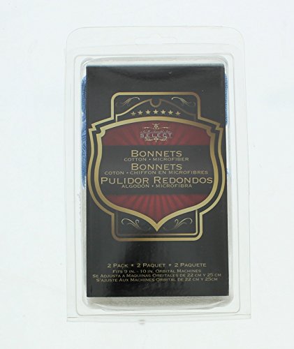 MICROFIBER POLISH BONNET COMBO PK -- 9"-10"--2 PK