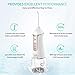 Liberex Cordless Water Flosser - Portable Oral Irrigator with 5 Jet Nozzles, IPX7 Waterproof 300ml Reservoir, 3 Modes Dental Care Teeth Jet for Teeth Braces,USB Rechargeable
