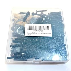 Pzsmocn 300 Pieces/100 Sets M4*20 mm Plastic Black