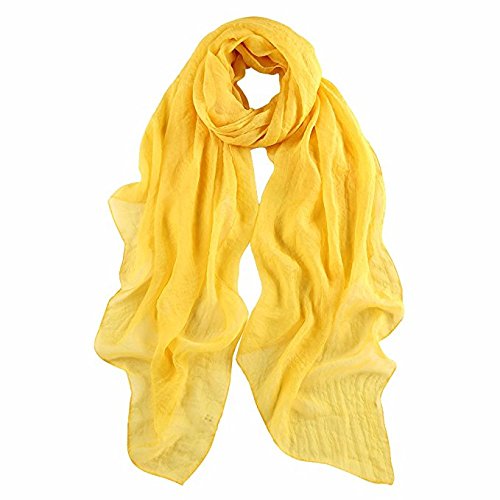 gugzy&reg; long scarf in solid color large sheer shawl wraps for evening unisex women men