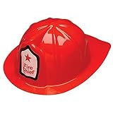 Plastic Adult Size Fireman Helmets Hats (12 per package)