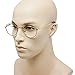 Small Vintage Aviator Style Metal Frame Reading Glasses | Gold and Silver Frame (Black | Gold, 1.00)