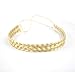 Merrylight Hair Braid Scrunchie Synthetic Hair Pieces Elastic Stretch Double Braided Headband (Light Gold Blonde-863)