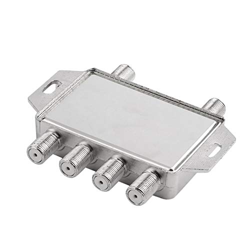CloverUS Mini Portable 2x4 JS-MS24 Satellite Signal Multiswitch LNB Voltage Selected 950-2400MHz Multiswitch LNB Receiver Multiswitch
