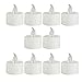 10 piece Set Flickering Flameless LED Tea Light Candles Glowing accent lighting festive Weddings Birthday parties table settings Christmas decor Love celebratory Battery remote controlled