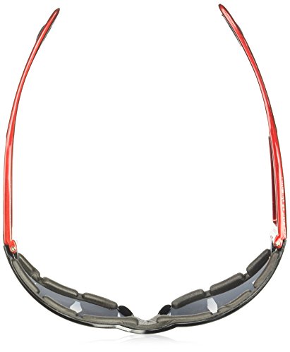 Bobster ESH221 Shield Sport Sunglasses,Red Frame/Smoked Lens,one size