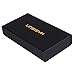 LINSISYH Cigar Cases, Leather Embossed 3 Cigar Tube Holder with Premium Cigar Cutter Set
