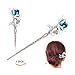 STARROP Chinese Hair Chopstick Hair Decor flower Hair Pin Hair Clip Metal Hair Stick