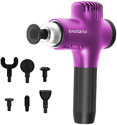 Hand-Held Massage, 5 Speeds, Resistance Sensor Design, 6 Types of Massage Head, Dual-Bearing Drive Brushless Motor, 7H Battery Life, 0.8Kg, Portable Fascia Gun