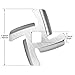iVict 2 Pack Stainless Steel Knife Cutter Meat Grinder Blade Cutter Replacement for Size 5 Electric Meat Grinder/Stand Mixer Machinery Parts