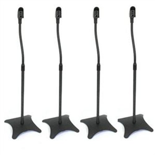 Steel Height Adjustable Home Cinema Surround Sound Speaker Stands (2