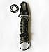 Bomber and Company Paracord Carabiner Survival Keychain Lanyard - Military Grade Type III 7 Strand 550 Lb Test Cord - Premium Survival Keychain Outdoor Gear - Green