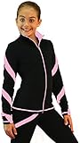 ChloeNoel J36 - Spiral Figure Skating Jacket Pink Child Small