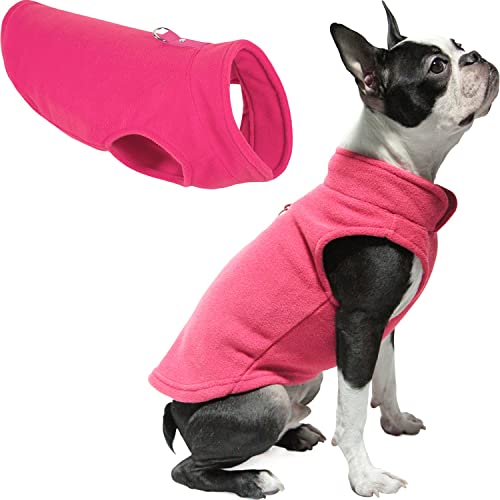 Gooby Every Day Fleece Cold Weather Dog Vest for Small Dogs, X-Small, Pink