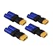 FLY RC 4pcs Female XT60 to Male EC5 Adapter, Female XT60 to Male EC5 Connector Adapter No Wires RC LiPo Battery Connectors