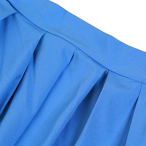 Women Oktoberfest Costume Girl Bavarian German Dirndl Maiden Dress Carnival Halloween Cosplay Party Waitress Clothes (M, Blue)