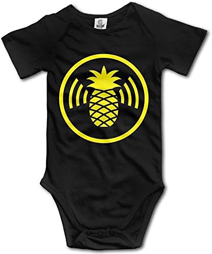 WiFi Pineapple Novelty Natural Organic Cotton Baby Boy Girl Rompers