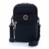 UTIMES Casual Water Resistant Nylon Waist Bag Security Pack Crossbody Phone Pouch for 6 inch Cell Phones