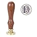 Yoption Initial Alphabet Wax Seal Stamp, Retro Letter B Sealing Wax Stamp Brass Head Wooden Handle for Wedding Party Invitation Envelopes