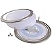 Cloudy Bay DCO1215830BN 12-inch 3000K Warm White Dimmable 15W 1050lm LED Flush Mount Ceiling Fixture -120W Incandescent Equivalent, ETL LED Saturn Flush Mount, Brushed Nickel