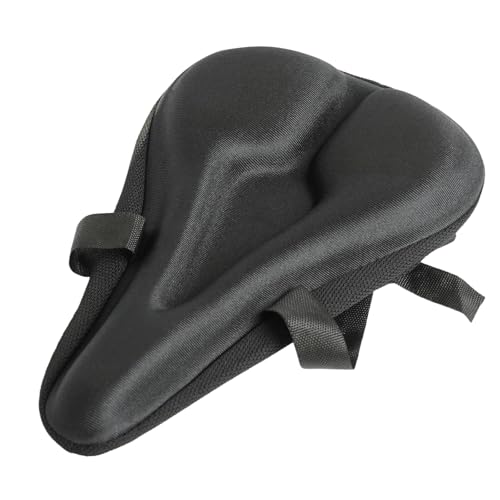 Samos® Sillin Cubre Bicicleta Gel, Asiento Cojin, Funda Sillín Acolchado y Comodo, Estatica Gel para Bicicleta MTB y Spinning, Accesorios para Bici, Confortable para Bici Estática