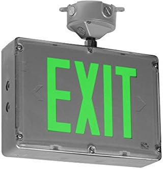 Green Class 1 Division 2 Exit Sign - Single Sided
