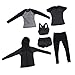 SM SunniMix 1/6 Scale Woman Tracksuit Casual Sportswear for 12inch Phicen Kumik Figures