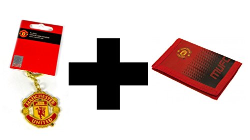 Manchester United Wallet and Keyring Gift Set Combo