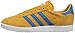 adidas Originals Men's Gazelle Fashion Sneaker, St Nomad Brown/Yellow Core Blue/White, 11 M US