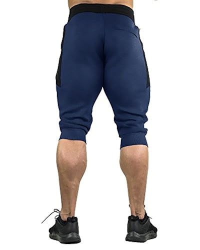 FASKUNOIE Joggers Pants Three Quarter Capri Pants Cotton