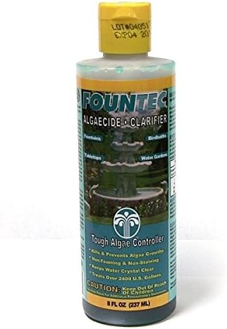 Fountain &amp; Water Feature Water Treatment McGrayel Co. Fountec Fountain Algaecide Clarifier 8 OZ