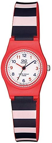 Amazon Citizen Q Q Analogue Kids シチズン キューアンドキュー アナログ キッズ 腕時計 キッズ 子供 男の子 女の子 逆輸入 ネイビー ホワイト 白 レッド 赤 イエロー 黄色 グリーン 緑 ピンク グレー スカイブルー 水色 ストライプ ドット Vp47j031y
