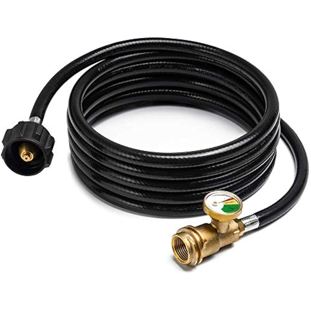 12 FT Propane Extension Hose Gauge Leak Detector Replacement For Gas