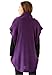Women's Plus Size Sweater, Poncho Style With Cowl Neck