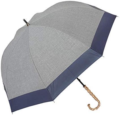 Amazon 100 完全遮光 99 ではダメなんです Rose Blanc 日傘 晴雨兼用 Uvカット 1級遮光 撥水 ブランド おしゃれ レディース かわいい 母の日 ミドルサイズ 55cm コンビ ダンガリー 1cb D ダンガリーグレー ネイビー 長傘 通販