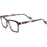 HEPIDEM Multicolor Acetate Glasses Frame Men Vintage Square Eyeglasses Optical Spectacles 9269