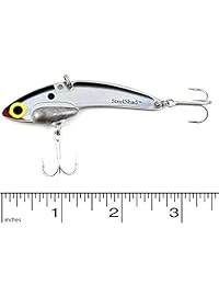 SteelShad   Señuelos de pesca de bajo   cebo de crankbait sin vida para pesca de agua dulce   cebo de crankbait de sifón largo fundido perfecto para bajos, caminata   original