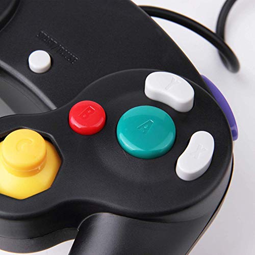 1.5m/4.9ft Gamecube Controller, NGC Classic Wired Controller Compatible with Nintendo Gamecube Wii Wii U Video Game Console -2pcs(Black)