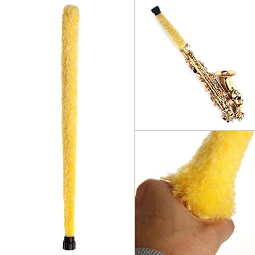 Abicial Soft Durable Cleaning Brush Cleaner Pad Saver For Alto Tenor Soprano Saxophone