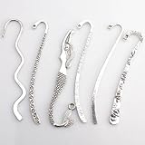 Assorted Random Styles Antique Silvery Alloy Bookmarks For Beading
