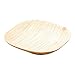Restaurantware Indo 4 x 4 Inch Square Palm Plates 100 Microwavable Palm Leaf Appetizer Plates - Freezable Sustainable Areca Palm Leaf Plates Oven-Ready For Hot & Cold Foods