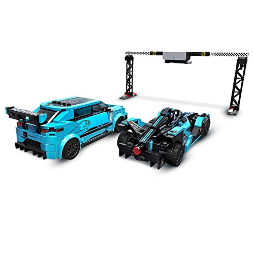 LEGO 76898 Speed Champions Formula E Panasonic Jaguar Racing GEN2 car & Jaguar I-PACE eTROPHY, Rennwagen-Set – Bild 4