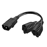 Strhowill C14 to 2* 5-15R Power Cord C14 to Dual
