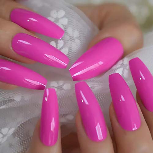 EDA LUXURY BEAUTY PINK NEON GLAMOROUS DESIGN Full Cover Press On Gel Glitter Artificial Nail Tips Acrylic Shiny Extreme False Nails Extra Long Ballerina Ballet Coffin Square Super Fashion False Nails 3 EDA LUXURY BEAUTY PINK NEON GLAMOROUS DESIGN Full Cover Press On Gel Glitter Artificial Nail Tips Acrylic Shiny Extreme False Nails Extra Long Ballerina Ballet Coffin Square Super Fashion False Nails
