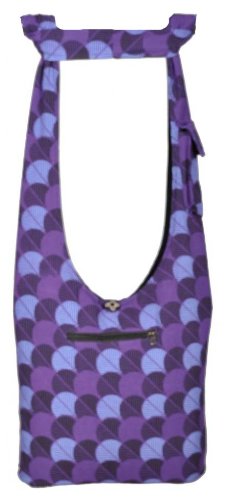 Shangri-La Nook Cotton crossbody Bag Handmade in Nepal Purple
