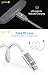 Wsken Magnetic 6FT Micro USB Cable, Android charger LED Display USB Sync & Charge Cable, Fast Charging for kindle, Samsung, HTC, Huawei, Power bank, Speaker etc (1-Pack/Silver)
